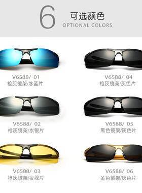 眼镜镜太阳墨镜偏光开车男框近视眼睛驾驶架男士司机新款轻潮防配