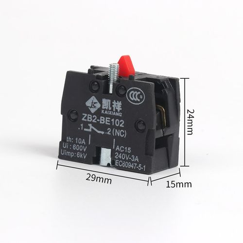 XB2-BE101C一常开XB2-BE102C一常闭触头模块 按钮开关触点ZB2 - 图0