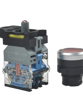 高桥LA115-B-11D系列带灯复位自锁电动启动停止按钮开关220V24V