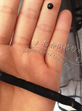 新款优雅缎边短款多层新娘面纱演出头纱婚庆配件白色黑色米色头纱