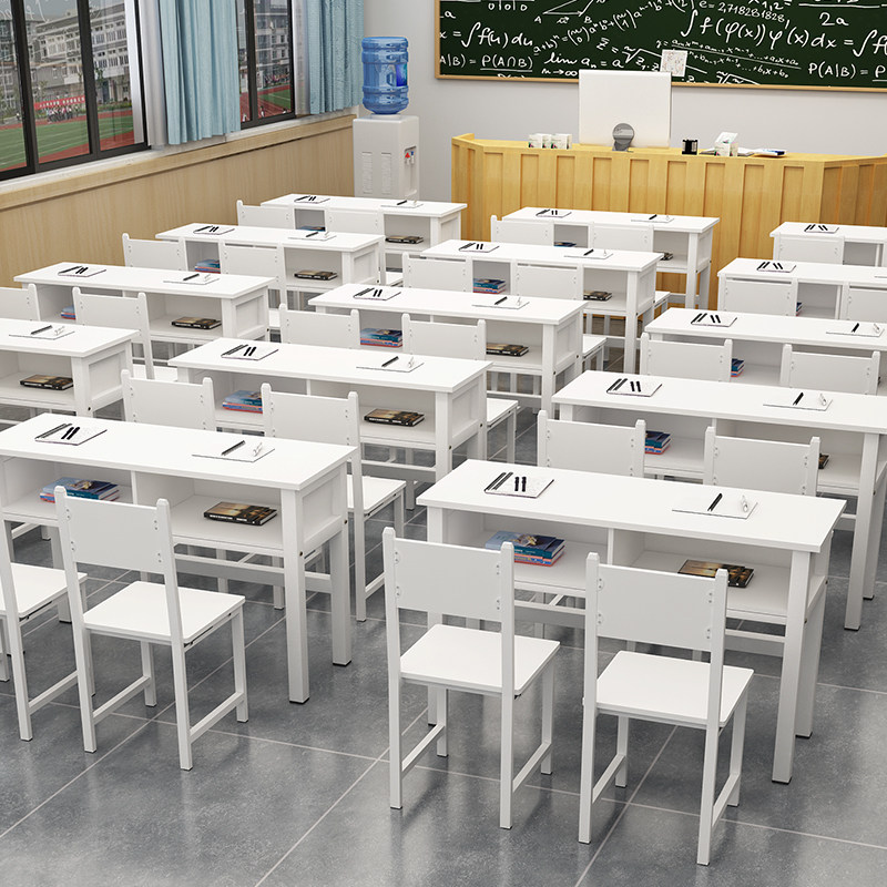 School tutoring class training class desks and chairs training table single and double desks for primary and secondary school students painting and calligraphy tables