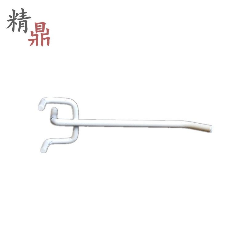 Black and white hole plate d hook supermarket shelf hook three-legged three-prong hole plate hardware tool accessories storage hook