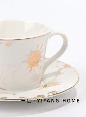 一匚简约北e欧克莱因蓝茶具杯碟摆件样板房咖啡杯下午茶集合