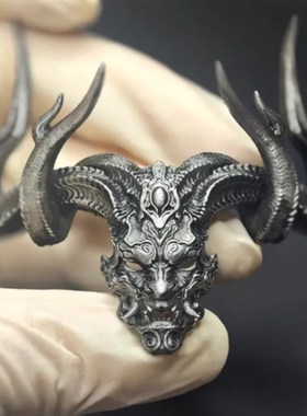 黑神话悟空大力王面具霸气吊坠个性潮流复古挂坠时V尚风痞帅挂件