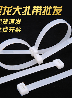 捆扎带尼龙扎带3*100塑料卡扣电线固定束线整理捆绑扎丝粗细扎带