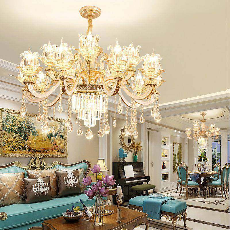 欧式客厅水吊灯华晶灯具欧锌奢合金餐厅卧简室灯饰灯臂欧美米659,淘宝优惠券,粉丝福利购,淘宝优惠卷