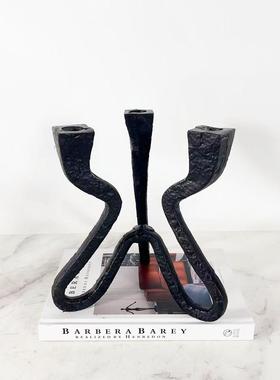 现代简6217约创意铝制烛台板样房售楼处桌面茶餐桌装几电视柜软饰