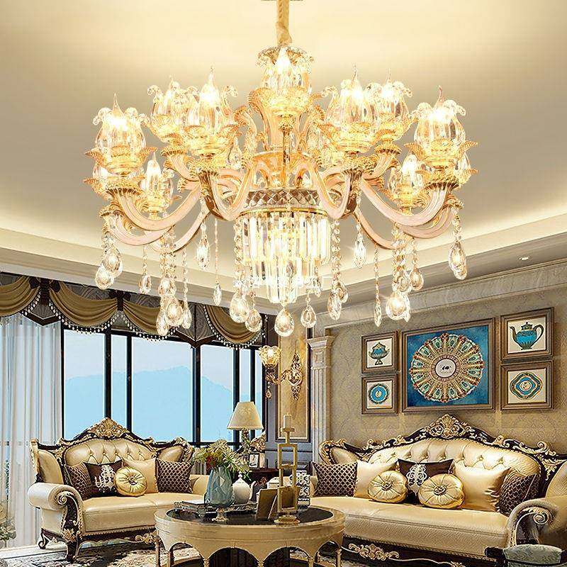 欧式客厅水吊灯华晶灯具欧锌奢合金餐厅卧简室灯饰灯臂欧美米659,淘宝优惠券,粉丝福利购,淘宝优惠卷