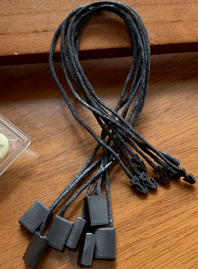 挂牌绳方扣棉绳蜡绳吊牌绳高品质服装标签吊牌线加粗方块高档吊粒