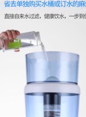 台式饮水机迷g你型冰热温热制冷家用小型饮水机7层芯 净水桶过滤