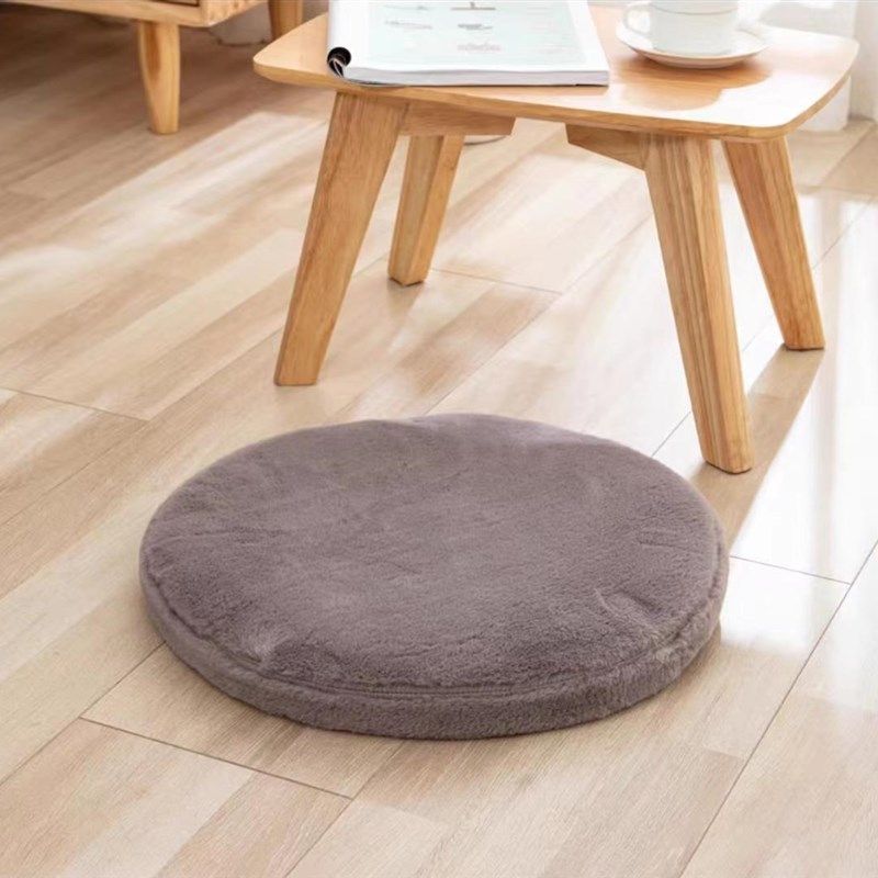 毛绒不变形圆形坐垫办公室久坐四季椅垫屁股垫学生加厚蒲团榻榻米,淘宝优惠券,粉丝福利购,淘宝优惠卷