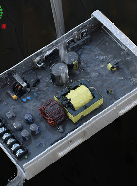 220V转24V12V400W半灌胶防雨防水电源变压器发光字线条灯景观驱动