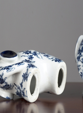 陶瓷大象摆件一q对青花瓷象工艺品家居新房装饰