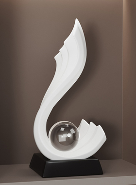 简约风生水起g摆件轻奢高档艺术客厅电视柜酒柜装饰领导办公室桌