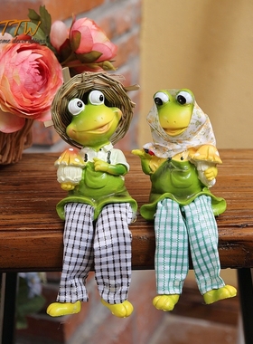 可爱的青蛙吊脚摆件I 树脂摆件装饰品