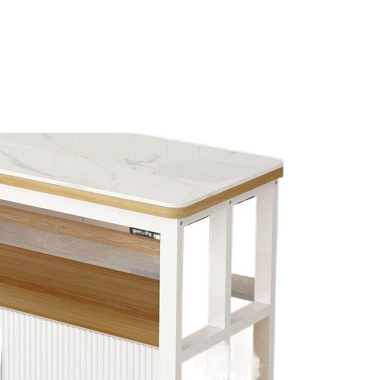 厨房置物柜岩板切台QSG桌落微地多层厨菜房岛台多功能纳架波炉橱,淘宝优惠券,粉丝福利购,淘宝优惠卷