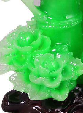 中式仿玉竹子客厅j树脂摆件财富节节高旺财发财创意富贵竹开业礼