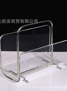 现代简报约创意亚饰克力不锈钢书架书架面桌装KGE品工艺品摆件饰