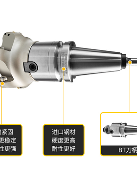 数控面铣刀盘R5圆刀片圆鼻刀盘6R50-22-4T铣床加工中心CNC钢体刀