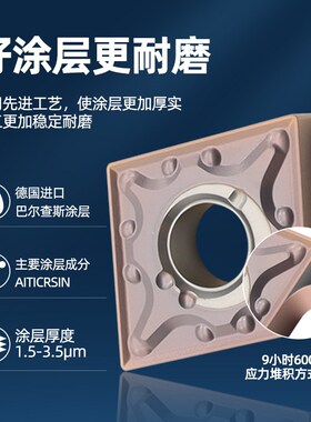 不锈钢专用菱形数控刀片CNMG120404外圆硬质合金车刀刀头120408