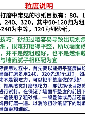 墙面砂纸打磨机圆形砂纸片180mm7寸9植绒自粘式圆盘沙纸抛光电动
