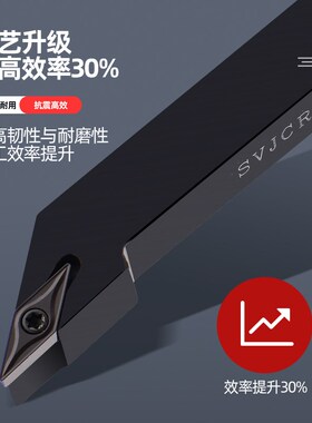 外圆抗震刀杆数控车床车刀刀具93度SVJCR2020K16/2525M16尖刀杆