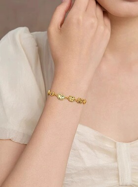 金店同款沙金萌宠猫猫手链