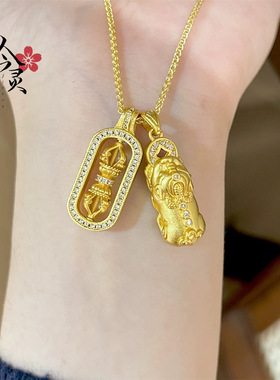 新款新中式韦雪同款小众貔貅吊坠