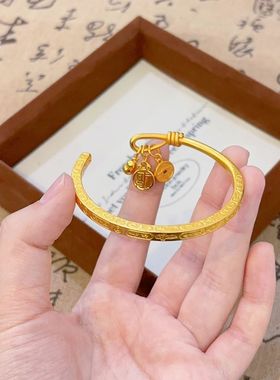 新中式吉言铜钱葫芦手镯