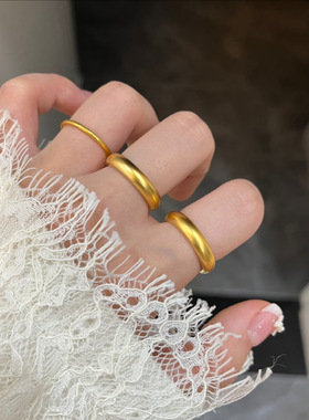 金店同款古法传承戒指素圈