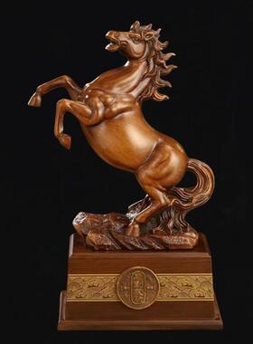 马马到成功唐摆件式风格客厅中玄关酒艺YMJ-2060柜办公室桌面开业