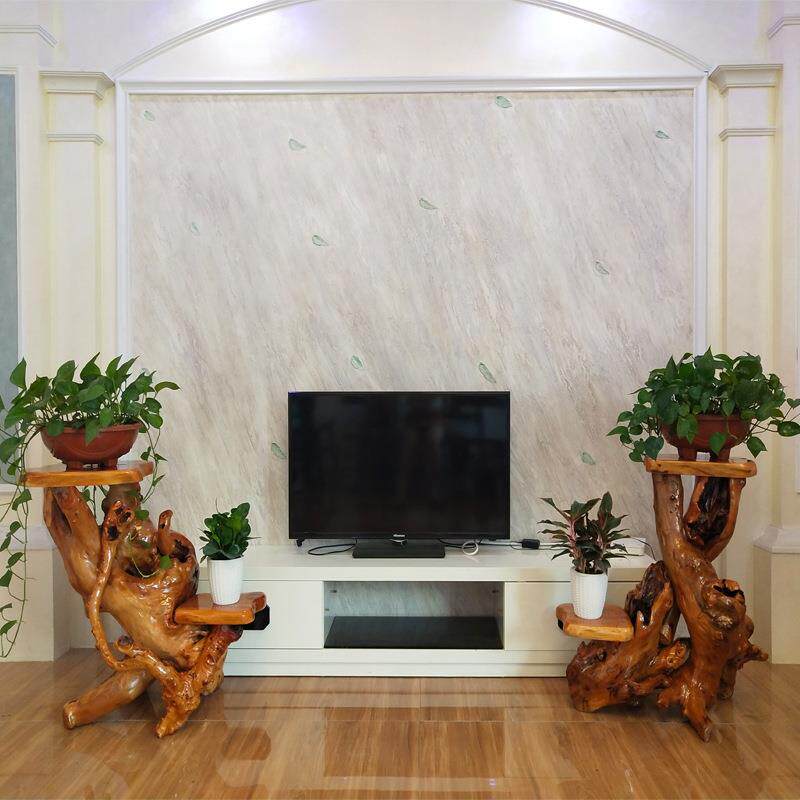 根雕根天然原木客厅底座花树架根艺随鱼缸实多木EHV层盆景摆件形