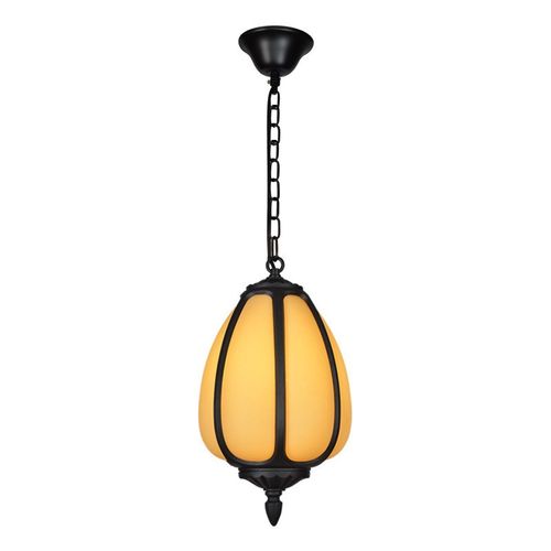 新中式吊灯仿云石南瓜户外农庄庭院公园凉亭过道别墅餐馆复古灯笼 - 图0