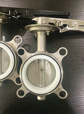 304不锈钢鸭嘴手柄蝶阀D71XF-16不锈钢手柄四氟密封蝶阀 高温蝶阀