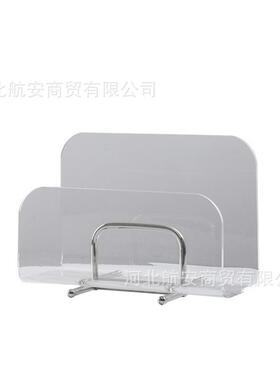 现代简约创意亚克力不锈钢书报架书架桌面装饰品工艺品摆件饰品
