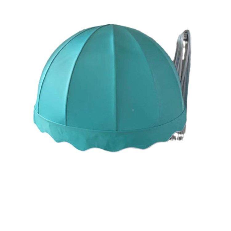 门网红法式NBA西瓜雨篷活动折叠球形阳头半遮圆棚装饰阳台雨蓬波,淘宝优惠券,粉丝福利购,淘宝优惠卷