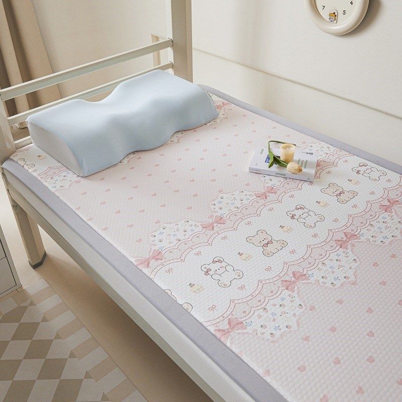 新款宿舍数码印花凉豆豆凉席床垫夏季冰丝凉席家用学生宿舍床席垫,淘宝优惠券,粉丝福利购,淘宝优惠卷