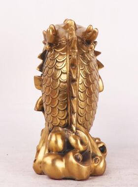 铜龙铜工艺品家居客厅办公室摆件鱼鱼龙头鱼鱼RRE化龙