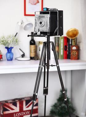 老式艺落脚地三架SFK相机模工艺型品铁摆件复古装饰品摄影道具