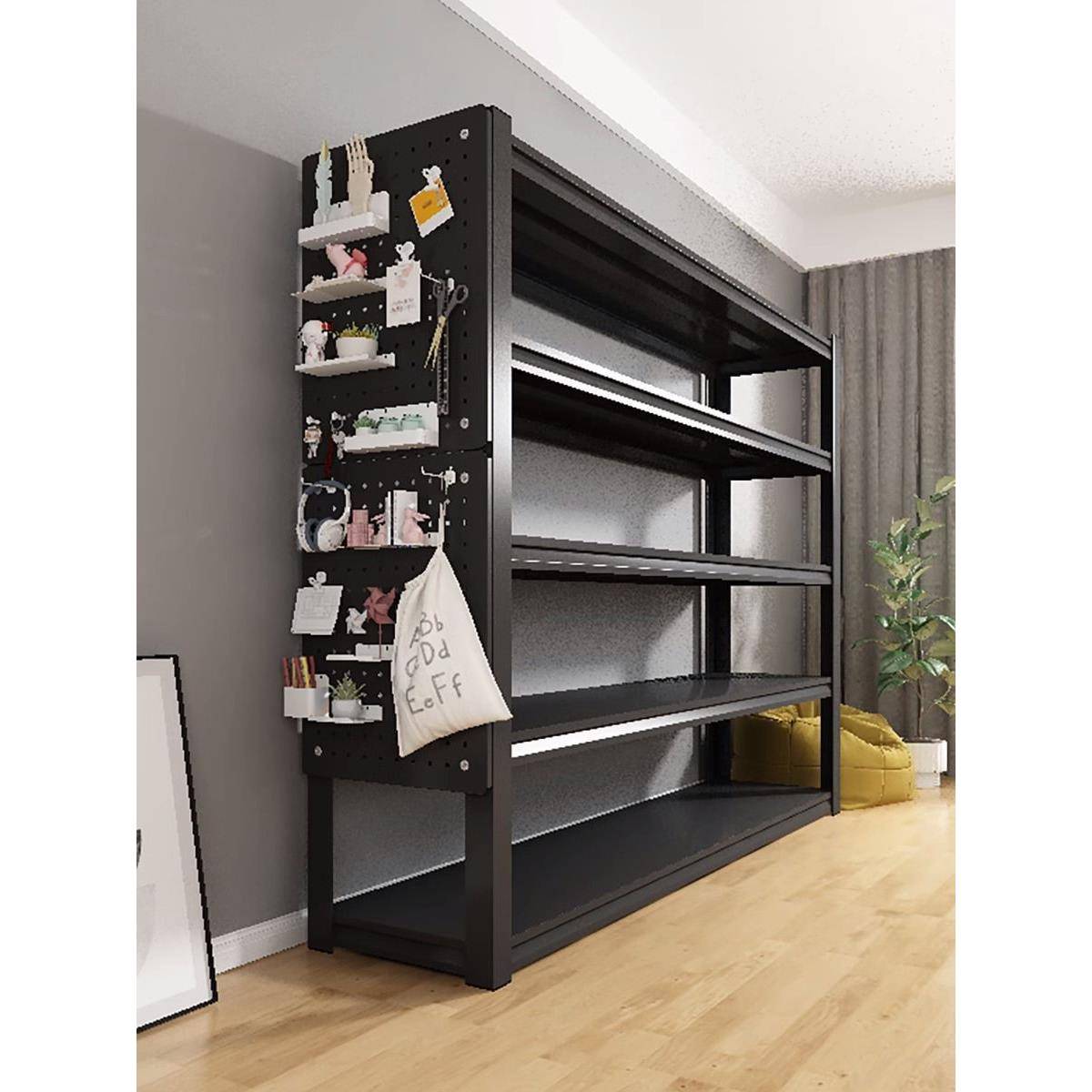 Perforated board accessories board shelf storage rack gold wall punch-free hole living room entrance LGA wall storage rack