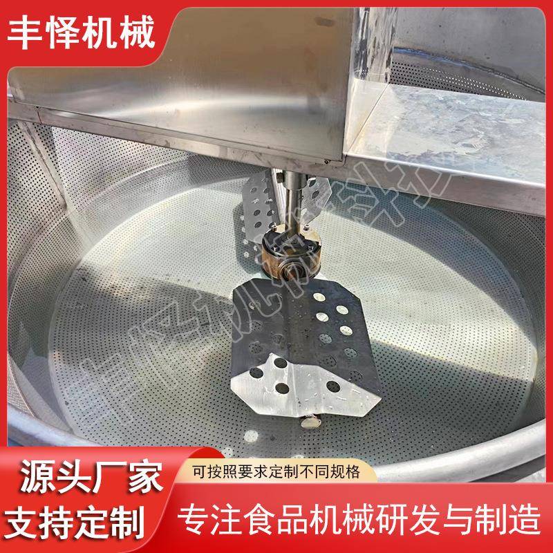 鱿鱼连续式油炸锅自动控温虎皮鸡爪油炸锅激动出料腐竹油炸锅 - 图2
