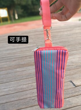 迷你太阳伞收纳袋五折叠遮阳雨伞套防水收纳包雨伞包手提挂钩