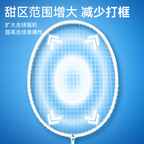 【均衡之刃旗舰店】的幸全碳素超轻耐打羽球拍单拍训练送男女礼物 - 图2
