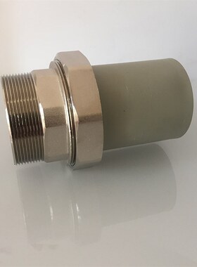 包邮PPR外丝铜活接75变2寸PPR水管外牙活接S90*3M外牙铜活接DN100