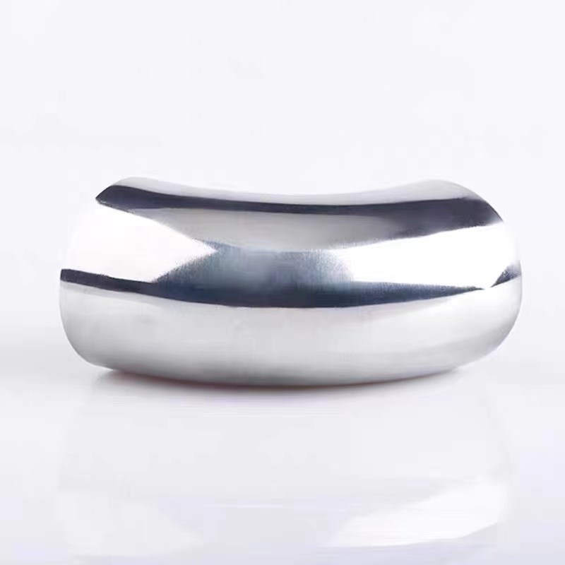 卫生级焊接弯头304/316不锈钢90度内外镜面抛光冲压烤电接弯管 - 图1