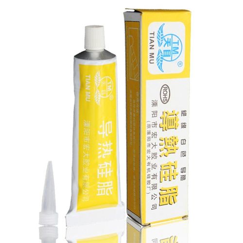 天目牌导热硅脂胶 耐高温LED散热户外灯箱电脑CPU显卡导热膏 白色 - 图2