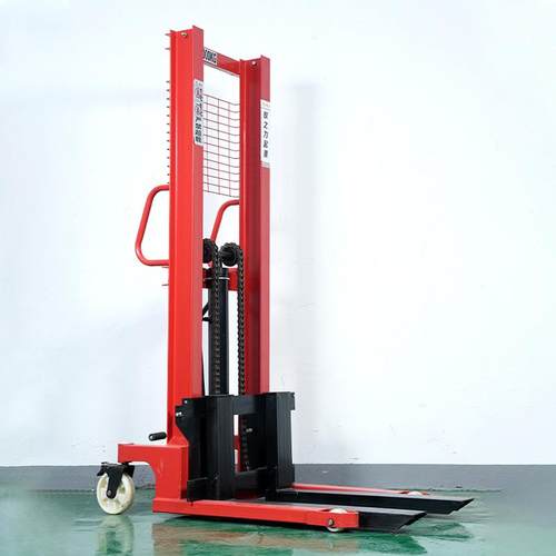 1吨2吨手动搬运升高车手动液压堆高车升降电动叉车手动轻型堆高车 - 图1