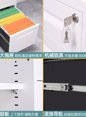 办公文件柜推拉卷门柜铁皮柜档案柜财务凭证资料柜收纳矮柜储物柜