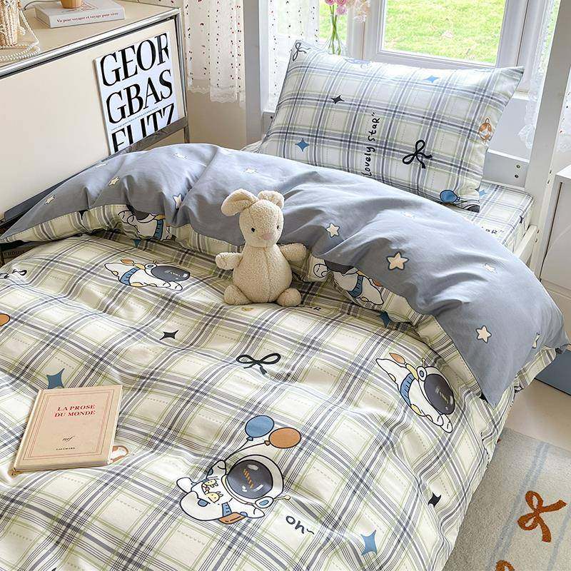 025新款纯棉全棉宿舍床上件套219132学生上下铺套单人床单被三寝,淘宝优惠券,粉丝福利购,淘宝优惠卷