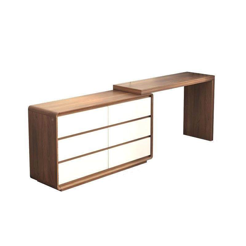 新中式实色型梳妆台卧室简约现代斗一体化木柜妆桌实木色小户转角,淘宝优惠券,粉丝福利购,淘宝优惠卷